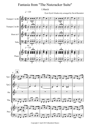 March (Fantasia from the Nutcraker) for Brass Quartet