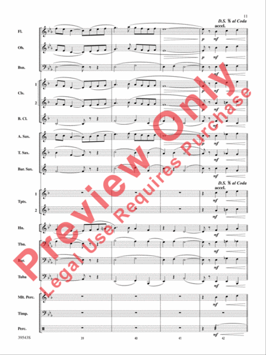 Londonderry Air Concert Band scores gallery preview page 12