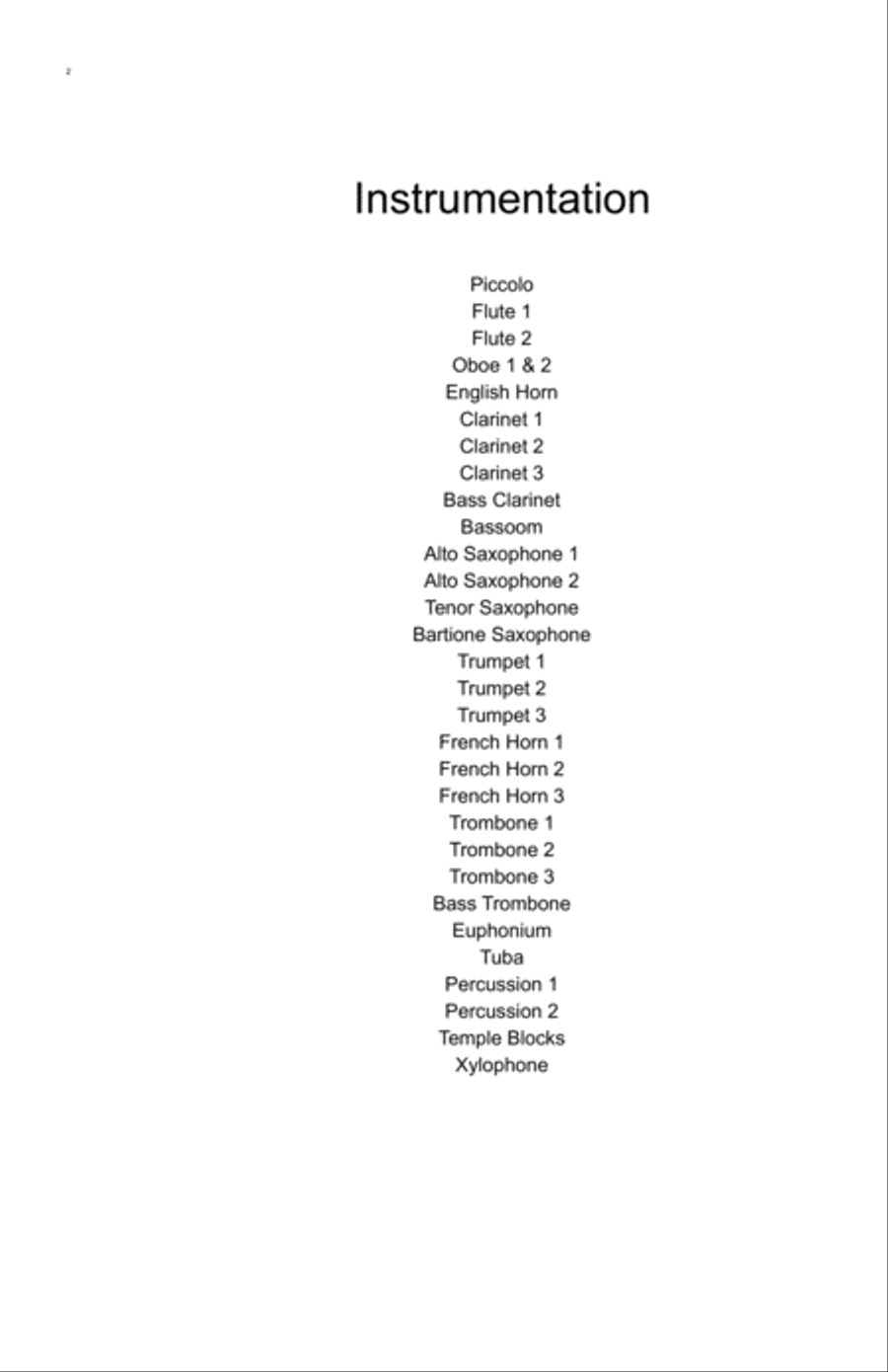 Raca's Overture Raca's Overture Concert Band scores gallery preview page 2