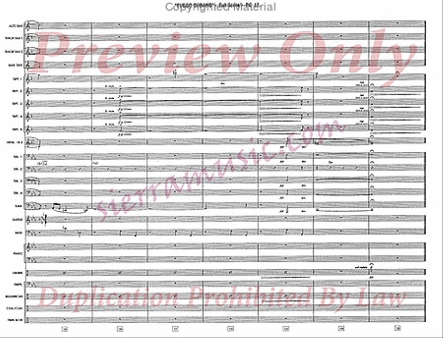 Fuego Cubano (Cuban Fire) Jazz Ensemble scores gallery preview page 18