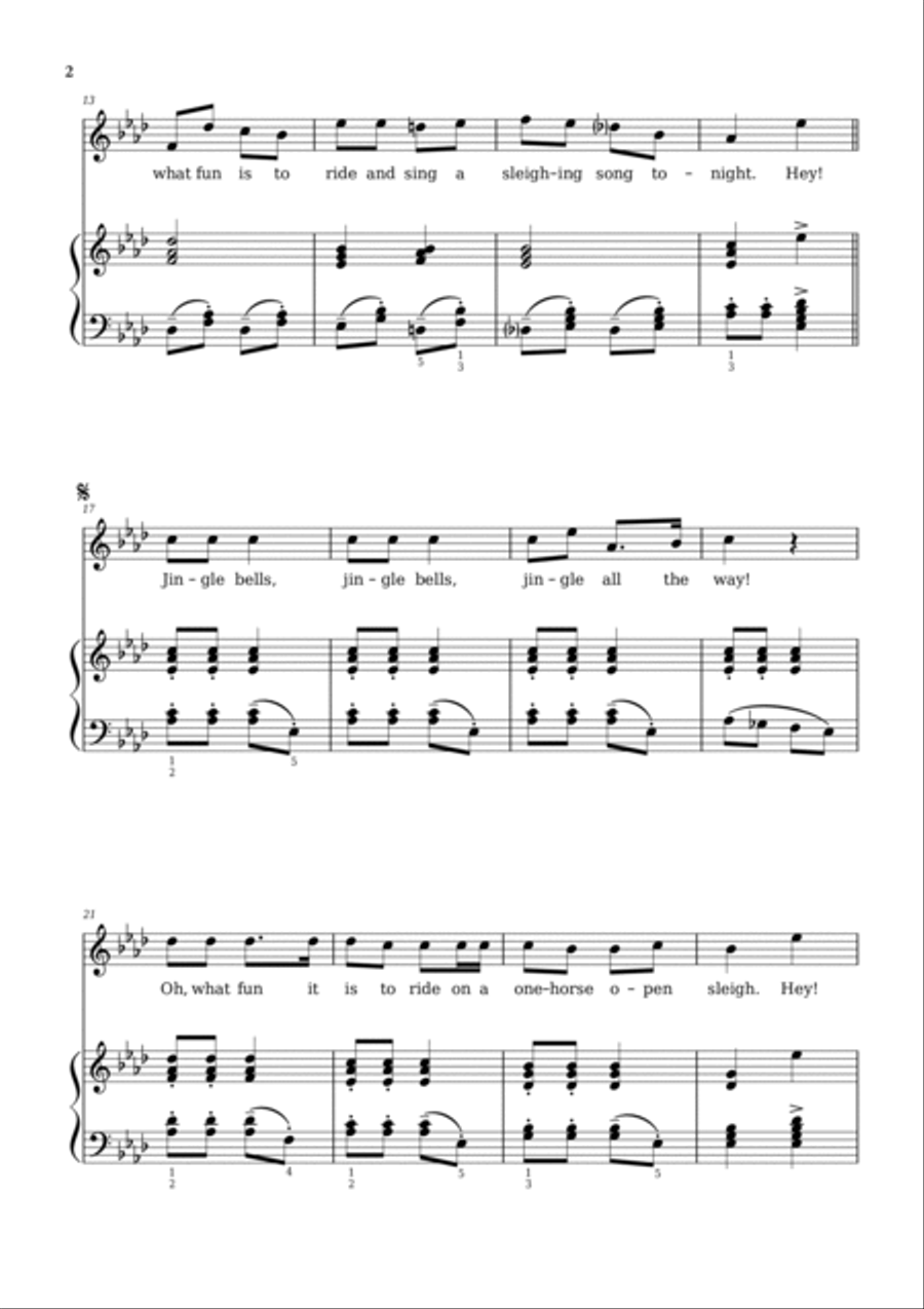 Jingle Bells Voice scores gallery preview page 2