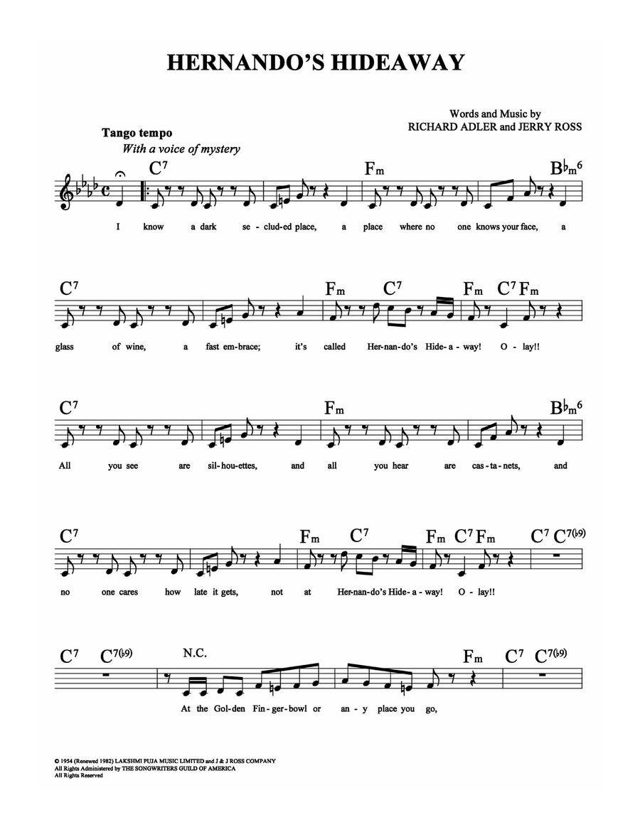 Hernando's Hideaway