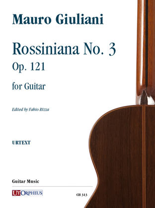 Book cover for Rossiniana No. 3 Op. 121 for Guitar