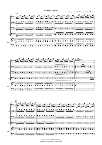 2 Classical Favourites for Cello Quartet (volume four) image number null