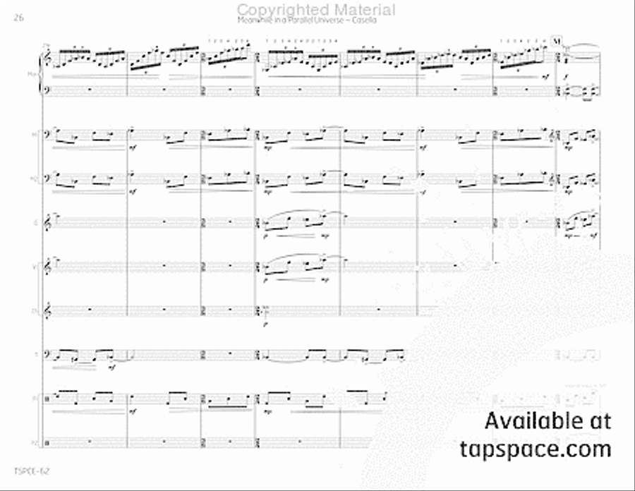 Meanwhile in a Parallel Universe Redux Percussion Ensemble scores gallery preview page 31