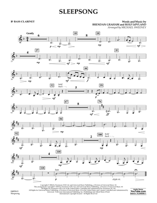 Sleepsong (arr. Michael Sweeney) - Bb Bass Clarinet