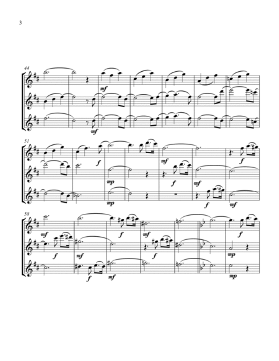 Un Giorno Per Noi Un Giorno Per Noi Flute Trio scores gallery preview page 4