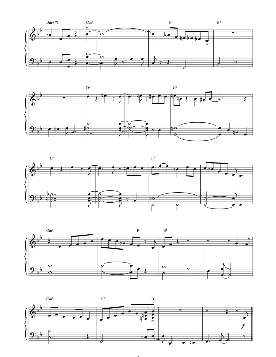 Perdido Piano Solo scores gallery preview page 4