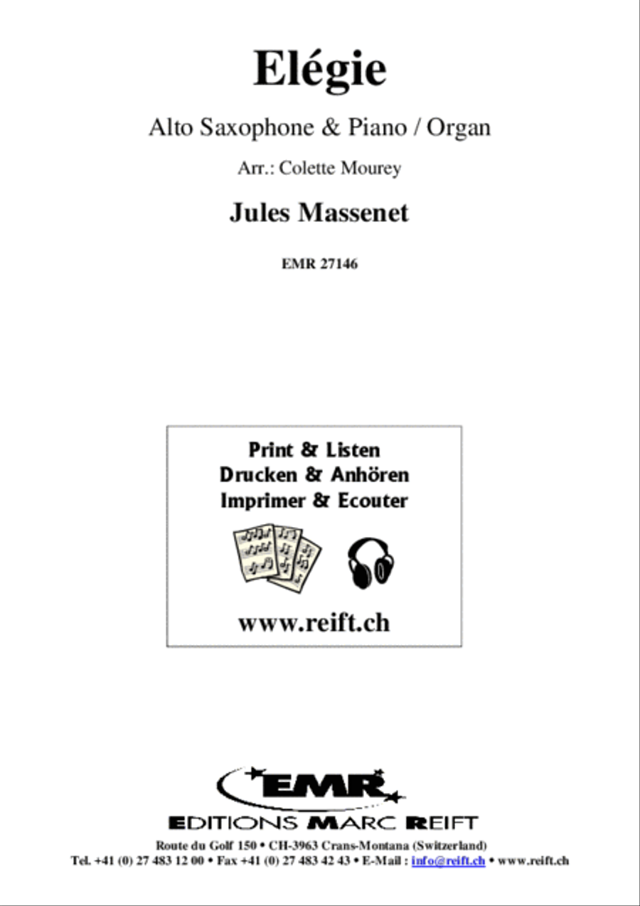 Elegie Alto Saxophone scores gallery preview page 2
