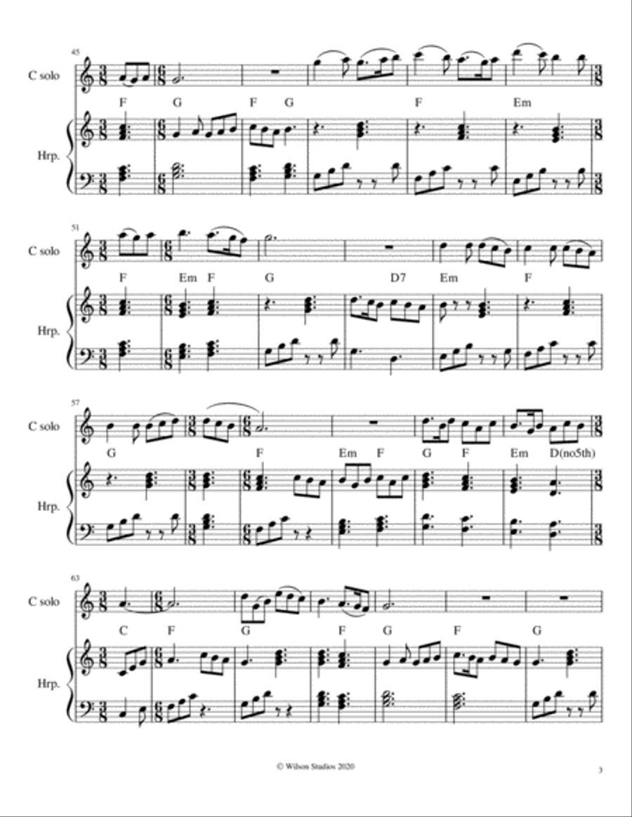 Our Great Savior (Jesus What a Friend For Sinners) Small Ensemble scores gallery preview page 3