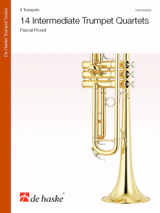 Book cover for 14 Intermediate Trumpet Quartets