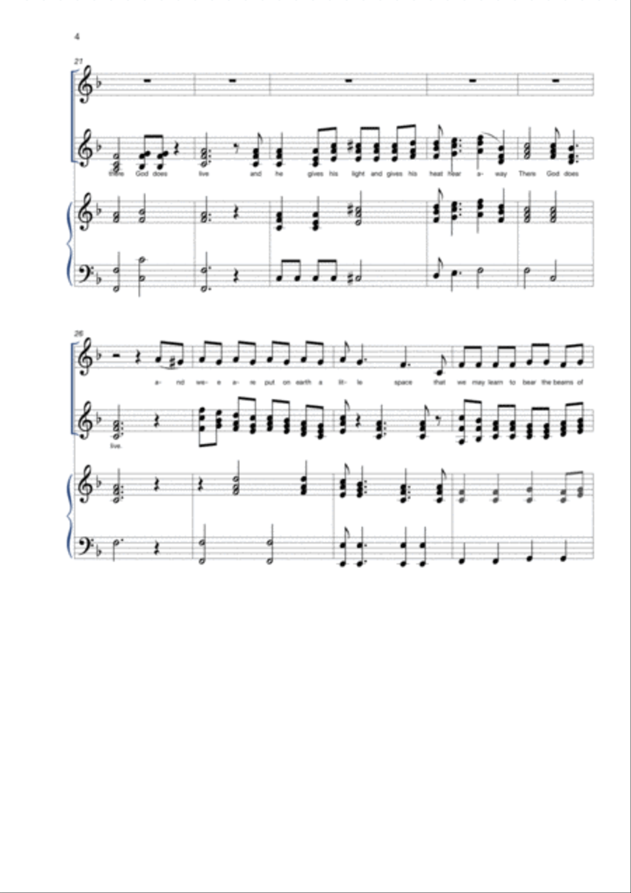 The Little Black Boy SSA scores gallery preview page 4