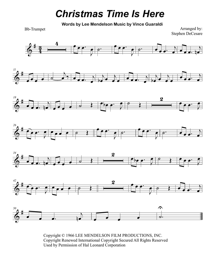 Christmas Time Is Here Large Ensemble scores gallery preview page 6