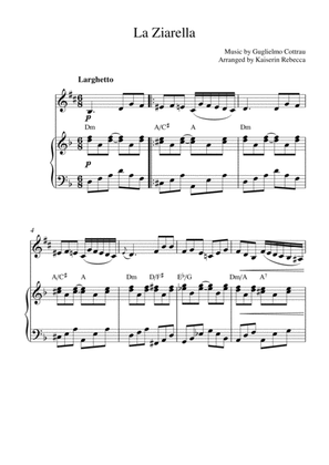 La Ziarella (alto sax solo and piano accompaniment)