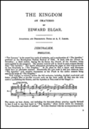 Edward Elgar: The Kingdom - Words With Analytical And Descriptive Notes