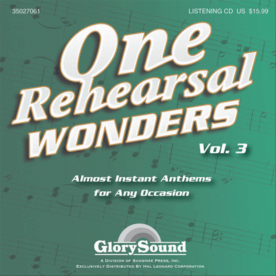 One Rehearsal Wonders, Volume 3 Choir scores gallery preview page 1