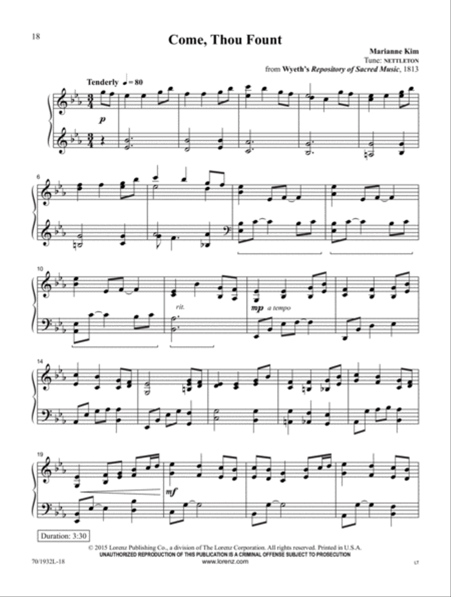 Jesus, Walk With Me Piano Solo scores gallery preview page 6