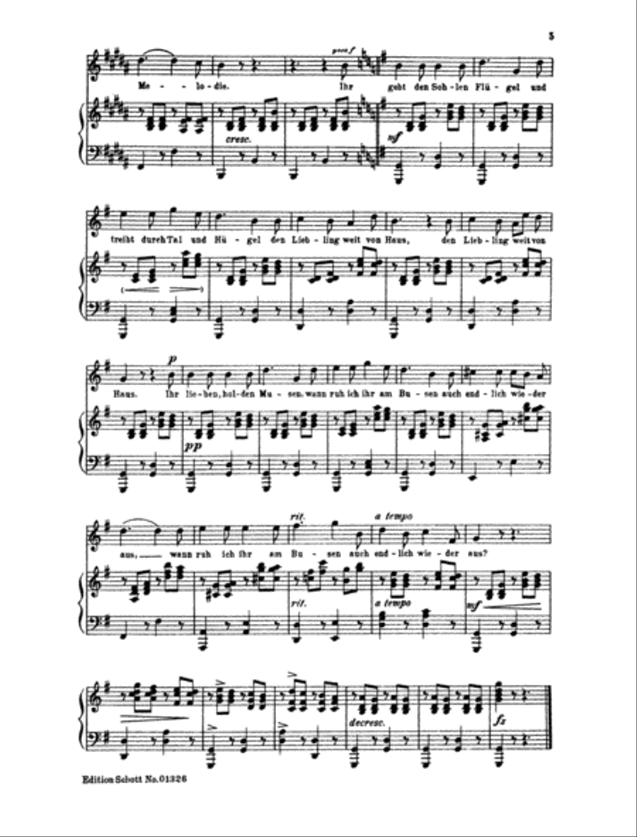 Der Musensohn / Frühlingsglaube High Voice scores gallery preview page 4