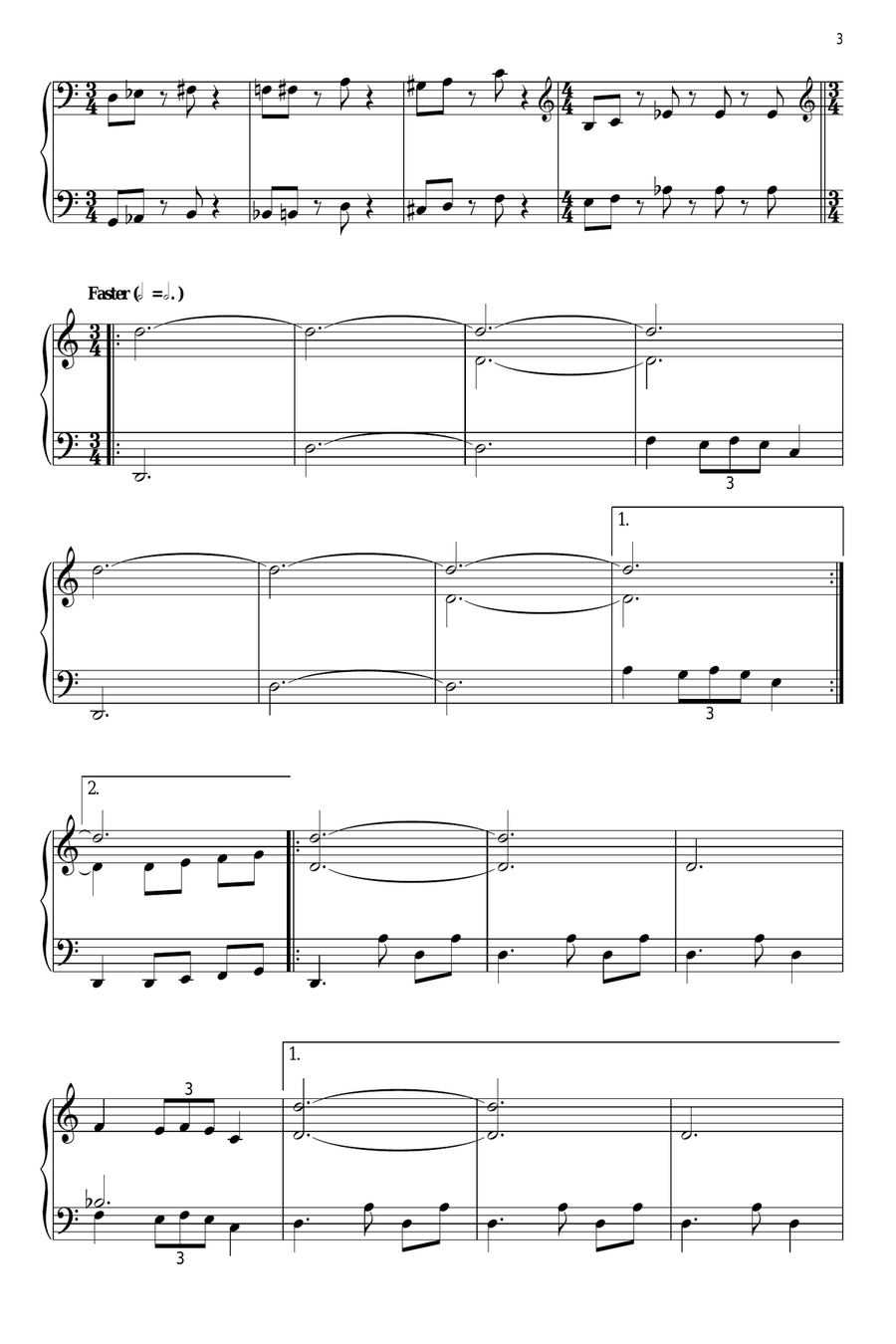 The Pirate That Should Not Be Piano Solo scores gallery preview page 3