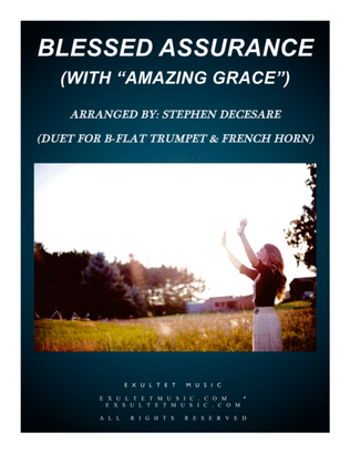 Book cover for Blessed Assurance (with "Amazing Grace") (Duet for Bb-Trumpet & French Horn)