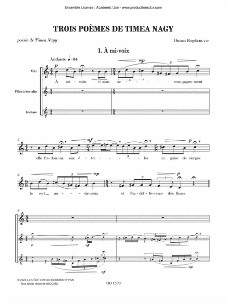 Pezzi staccati (8 pièces séparées) Classical Guitar scores gallery preview page 3