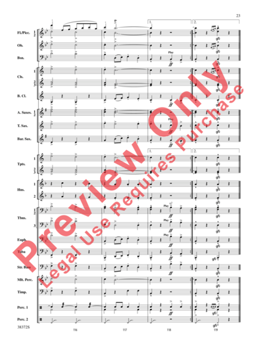 Con Brio Concert Band scores gallery preview page 24