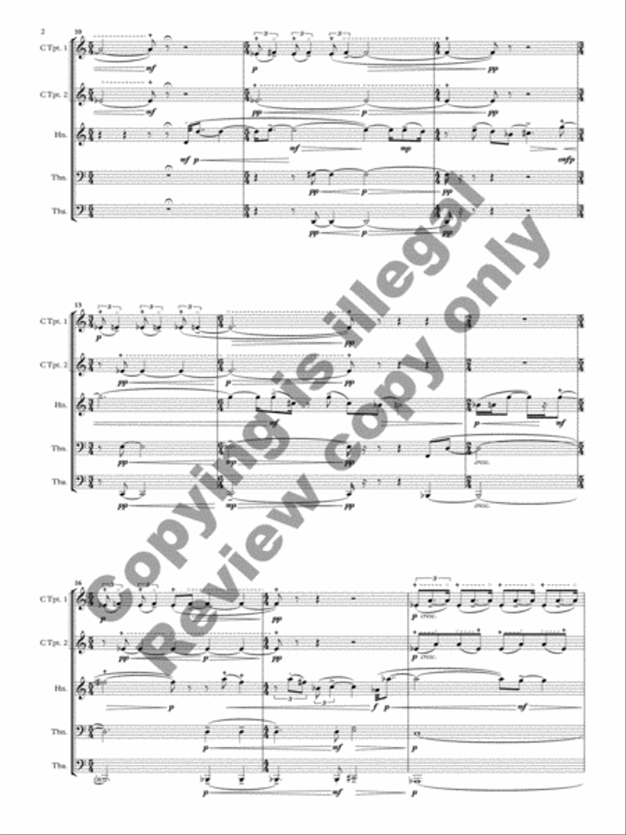 Tesserae Brass Quintet scores gallery preview page 19