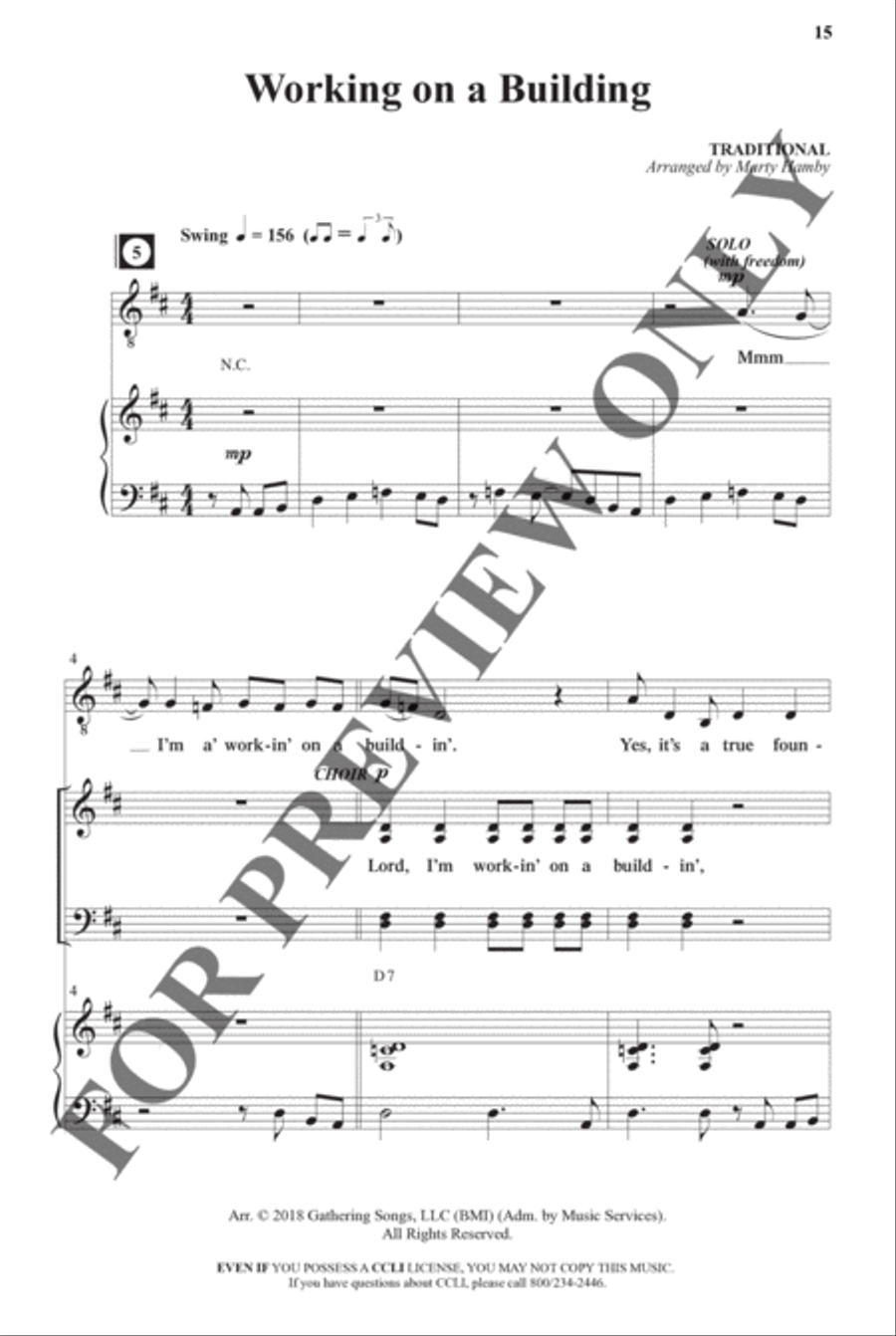 Southern Gospel Songs, Volume 2 - Choral Book Choir scores gallery preview page 16