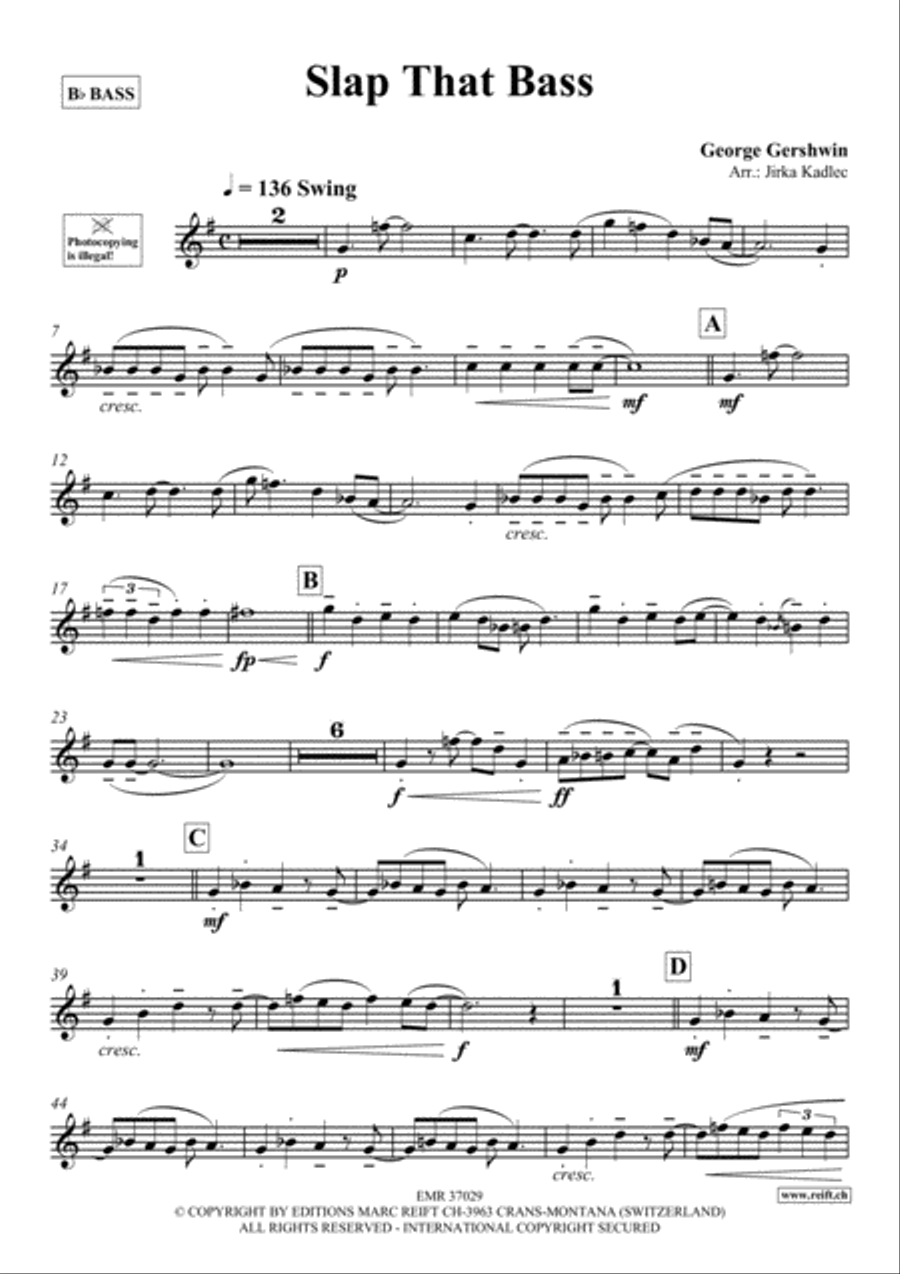 Slap That Bass Piano Accompaniment scores gallery preview page 2