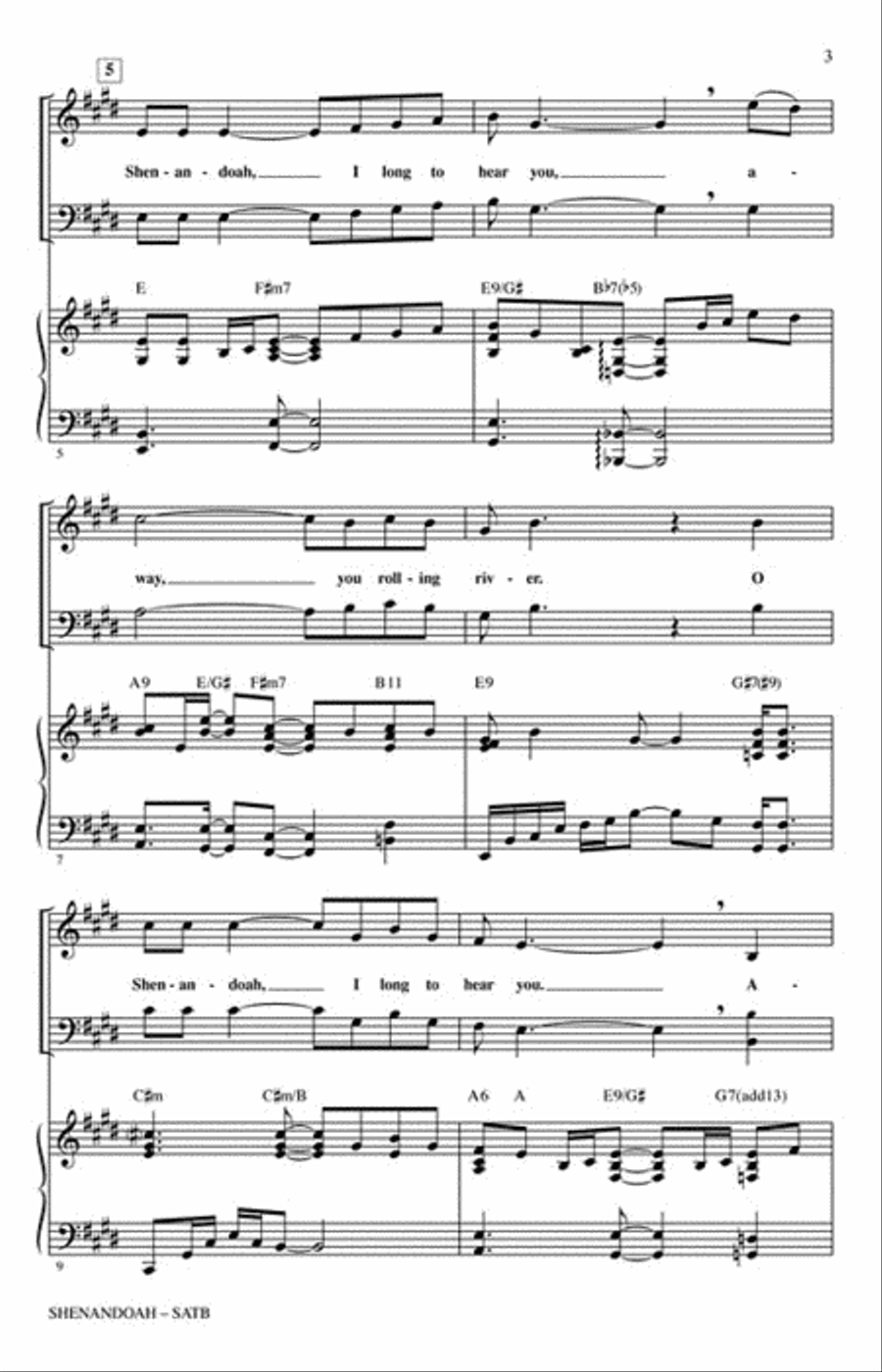 Shenandoah Shenandoah 4-Part scores gallery preview page 3