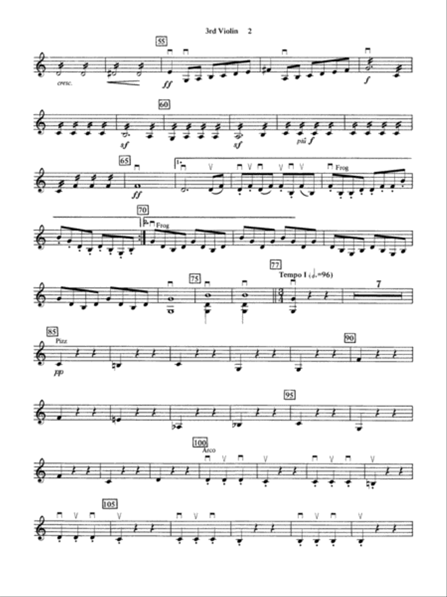 Beethoven's 5th Symphony, Finale: 3rd Violin (Viola [TC]) Full Orchestra scores gallery preview page 2