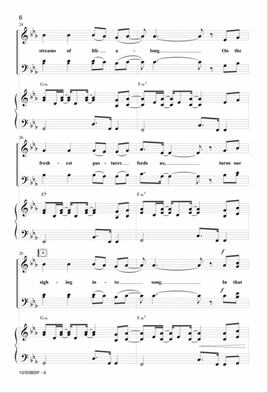 This Is Not My Place of Resting 4-Part scores gallery preview page 6