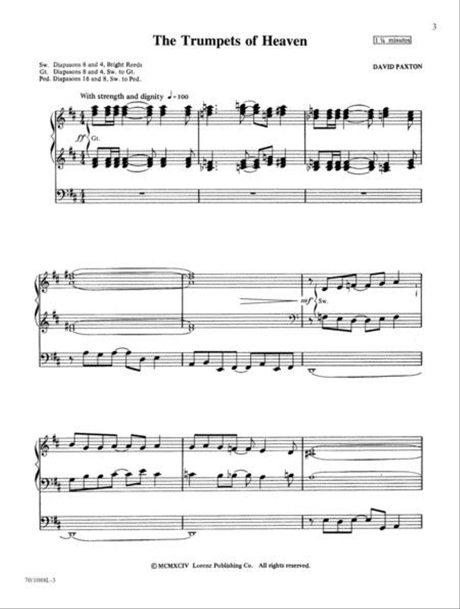 Pipe Dusters, Vol. 3 Pipe Dusters, Vol. 3 Organ Solo scores gallery preview page 3