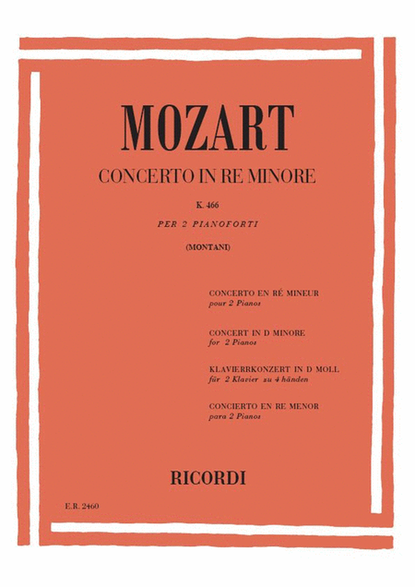 Concerto In Re Min. Kv 466