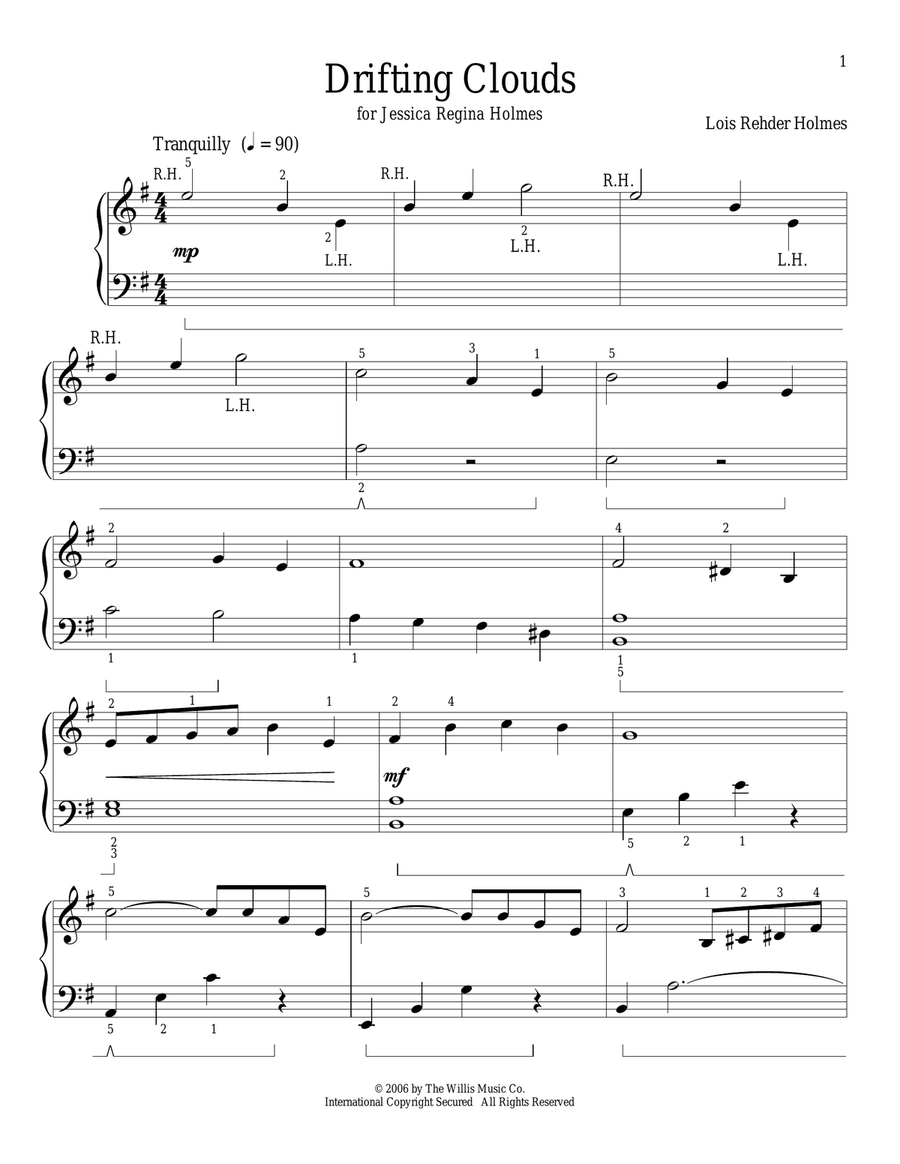 Drifting Clouds Piano Method scores gallery preview page 1