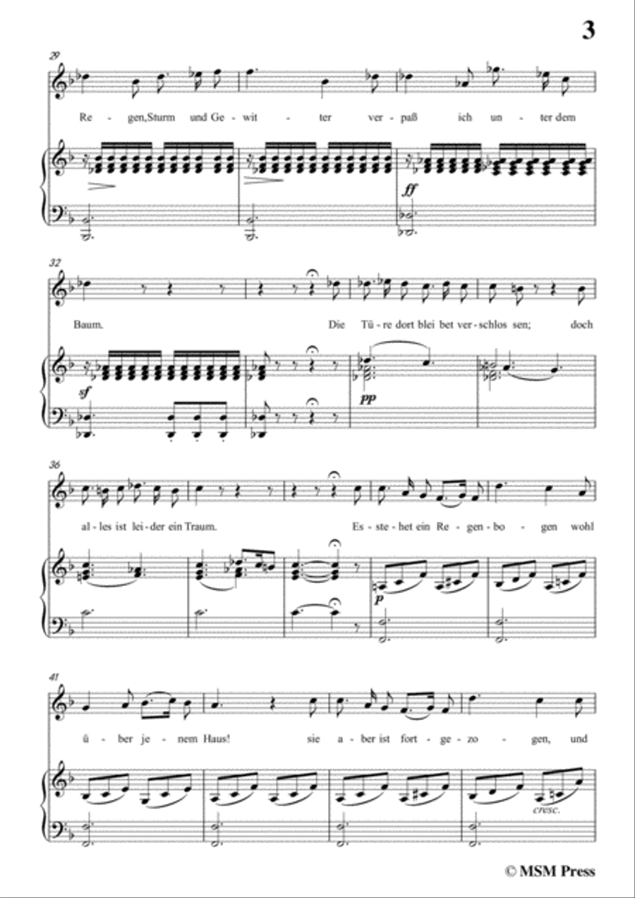 Schubert-Schäfers Klagelied,in d minor,Op.3,No.1,for Voice and Piano Voice Solo scores gallery preview page 5