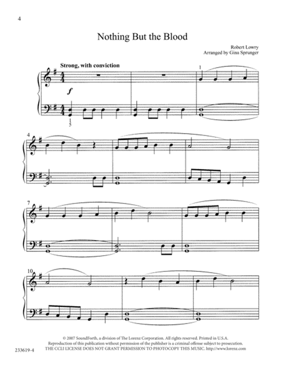 More Simple Hymns for the Beginning Pianist - Digital Download