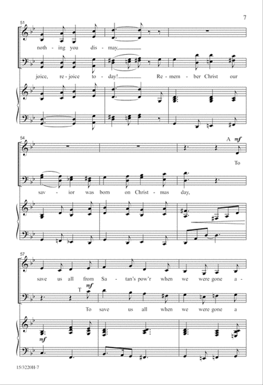 Rejoice and Be Merry! Rejoice and Be Merry! 4-Part scores gallery preview page 7