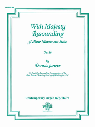 Book cover for With Majesty Resounding, Op. 28