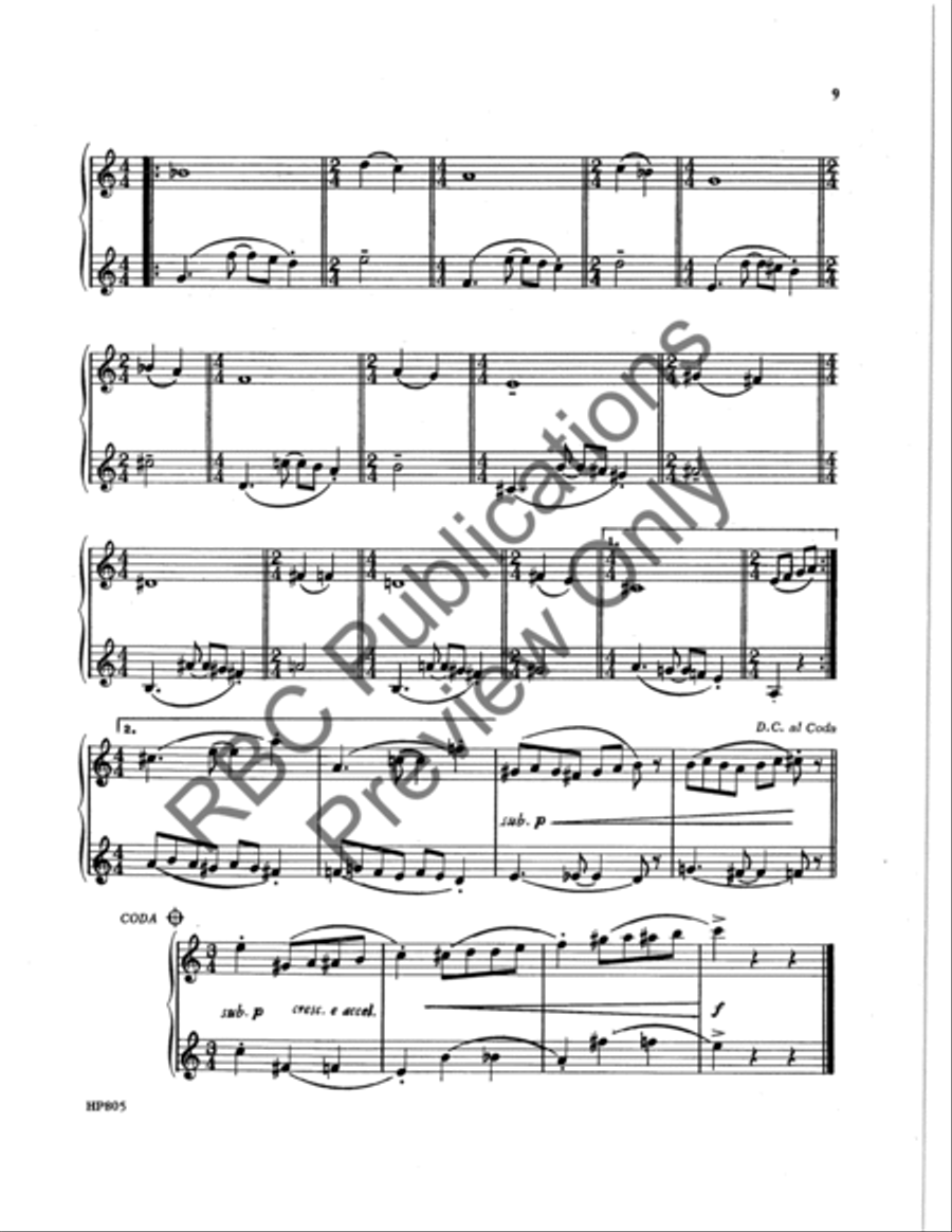 Dozen And One Trumpet Duets Trumpet Duet scores gallery preview page 11
