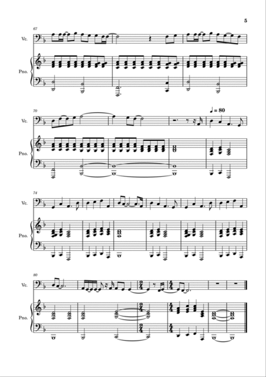 Daylight Piano scores gallery preview page 5