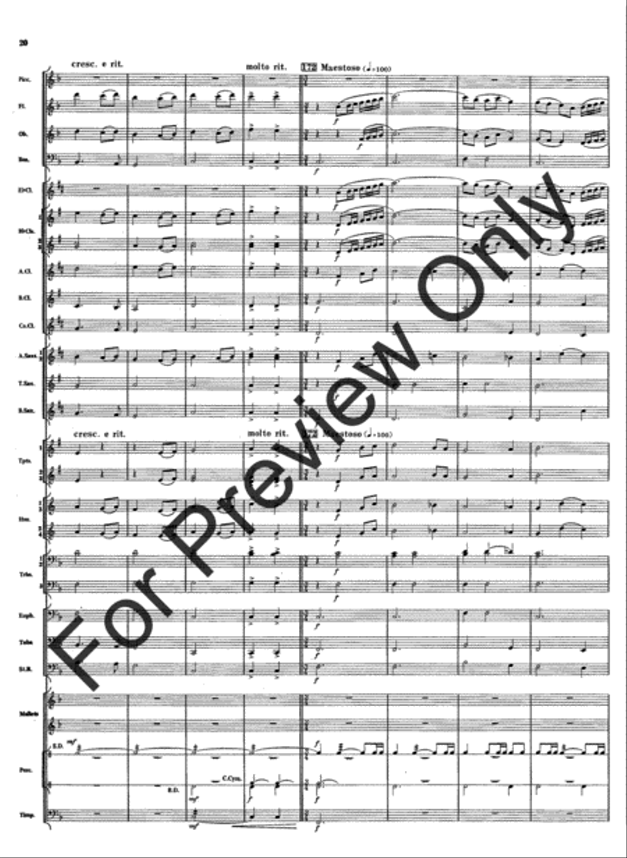 Rivercrest Overture Concert Band scores gallery preview page 22