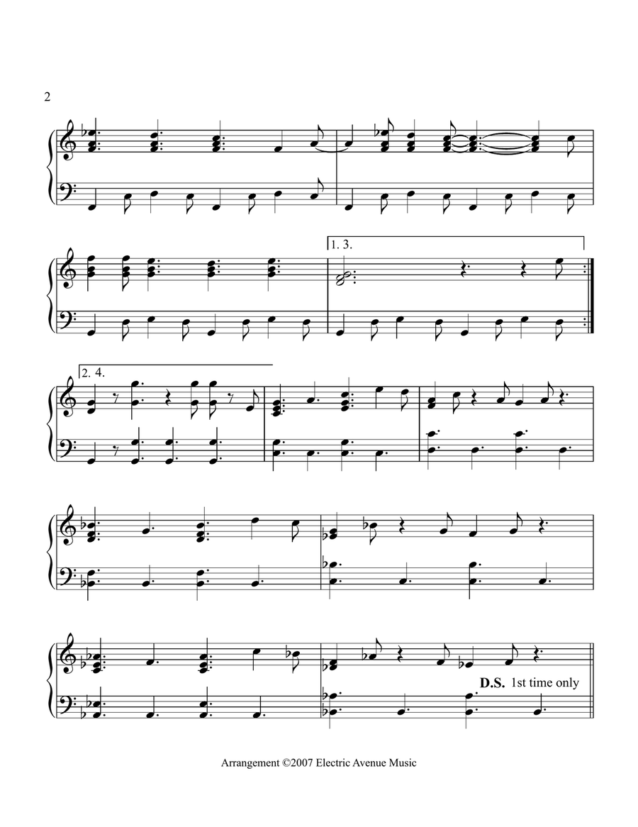 California Girls Piano Solo scores gallery preview page 2