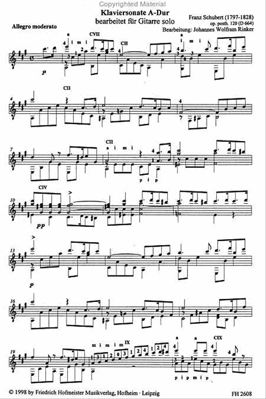Sonate Sonate Classical Guitar scores gallery preview page 2