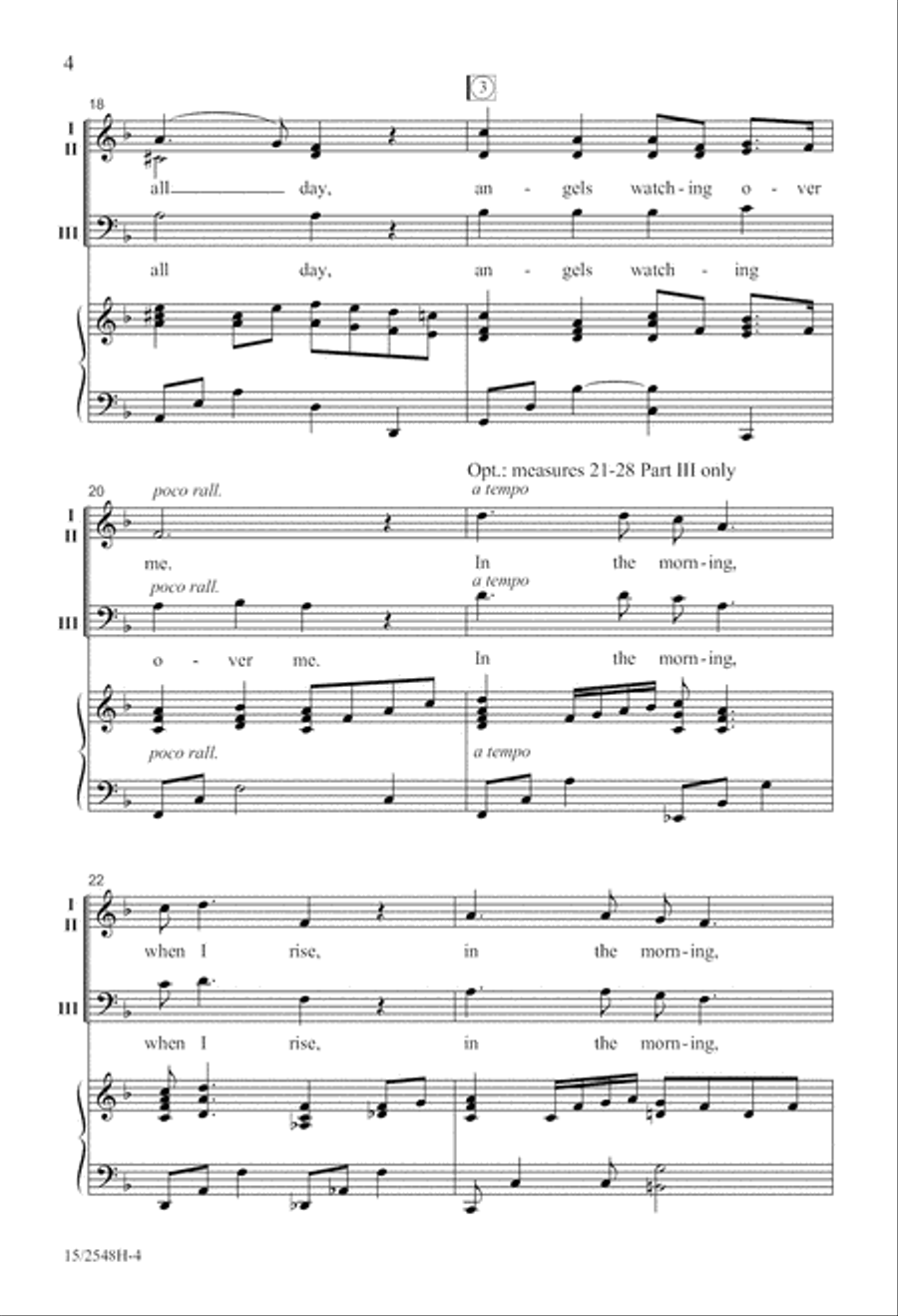 Angels Watching Over Me 3-Part scores gallery preview page 4