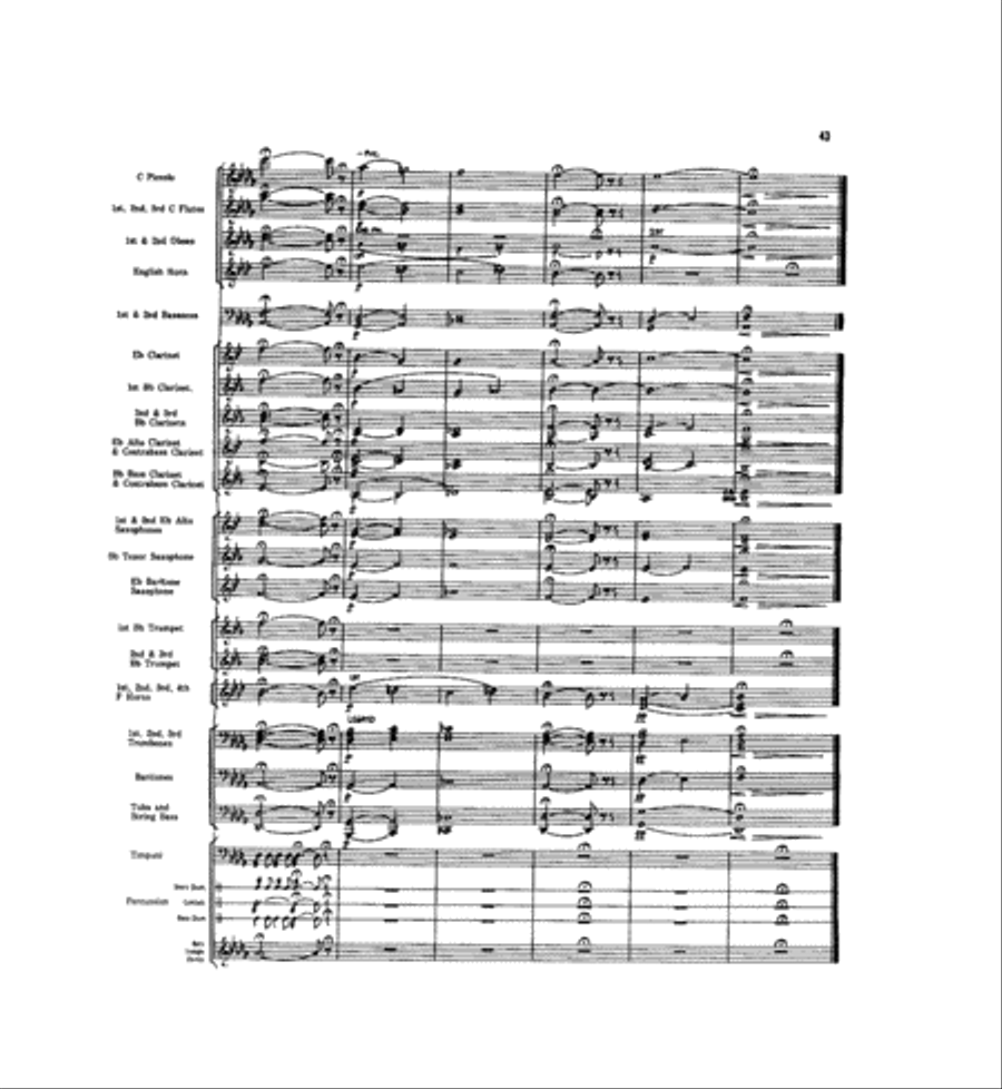 Caccia and Chorale Concert Band scores gallery preview page 42