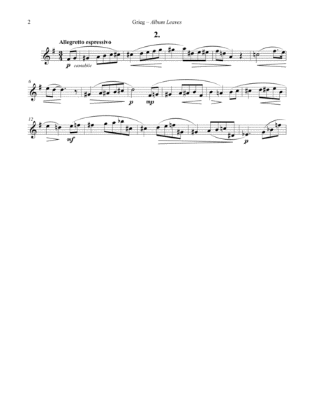 Album Leaves, Opus 28 for Euphonium and Piano