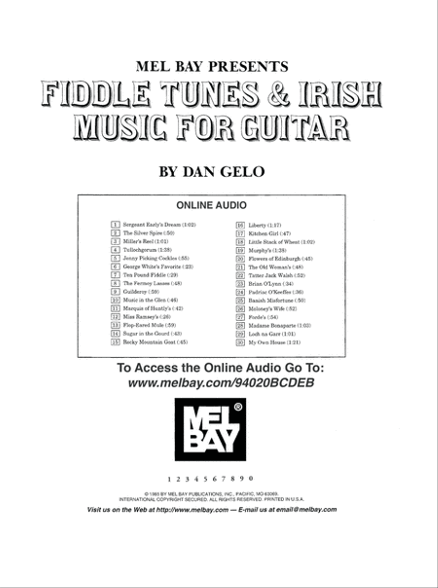 Fiddle Tunes & Irish Music for Guitar image number null