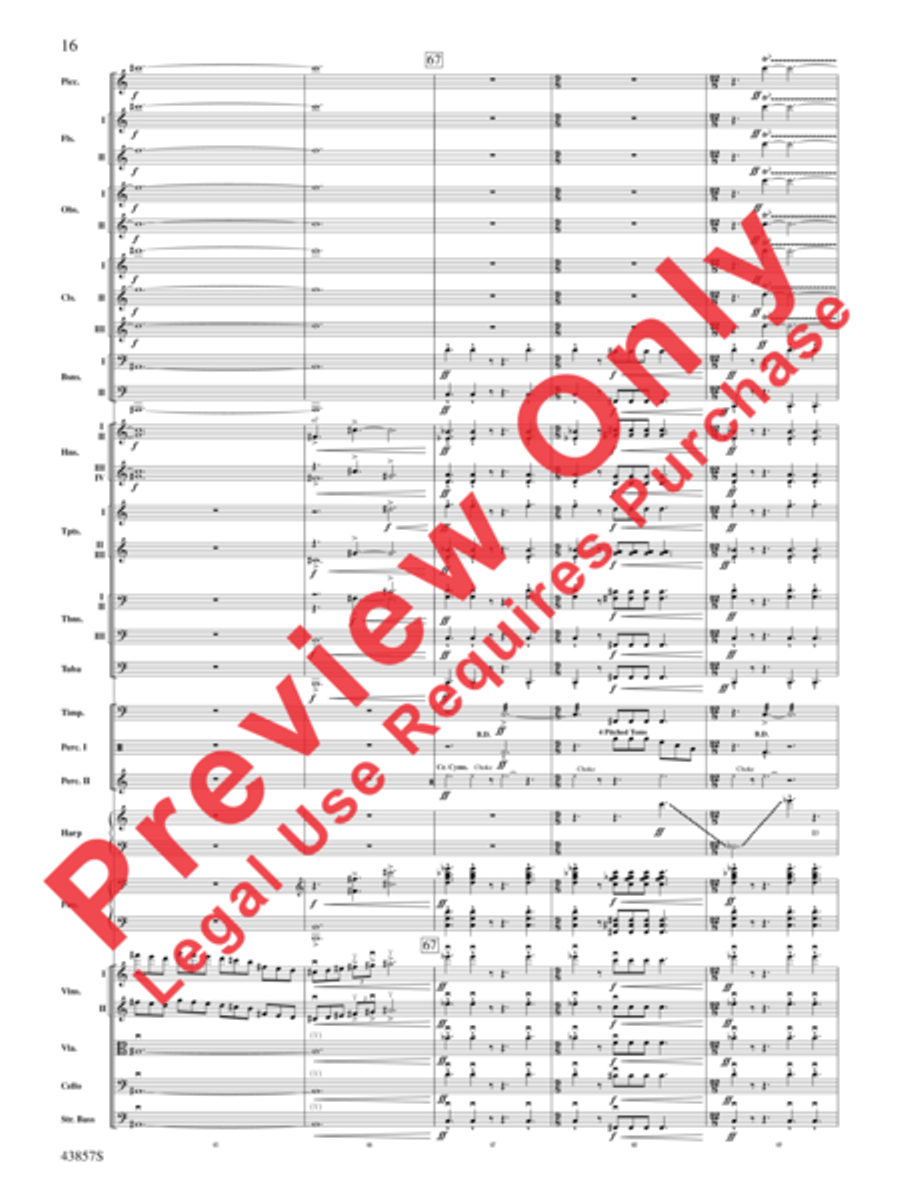 Unconquered Full Orchestra scores gallery preview page 17