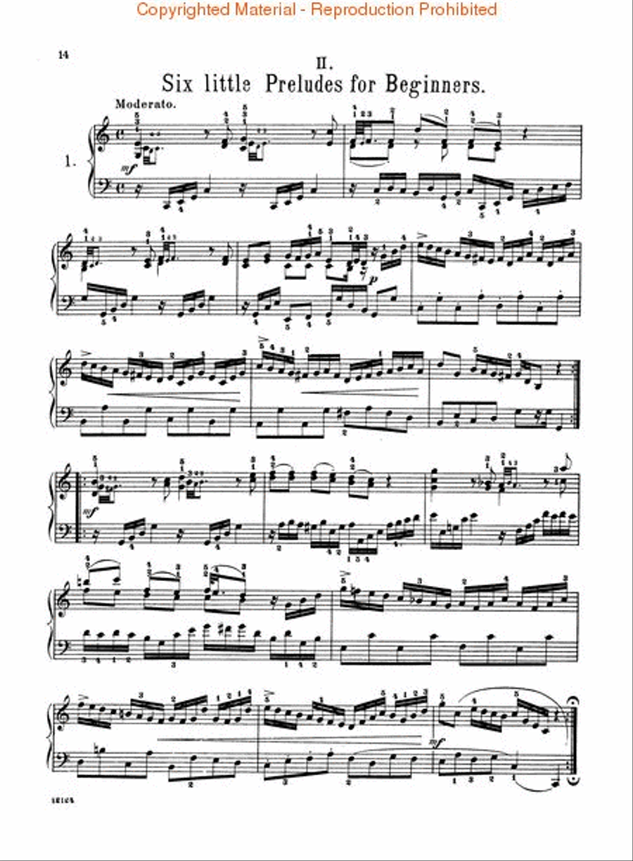 Short Preludes and Fugues Piano Solo scores gallery preview page 3